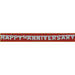 Silver Anniversary Streamer, 6 ft