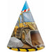 Construction Theme Paper Party Hats, 6 Pack