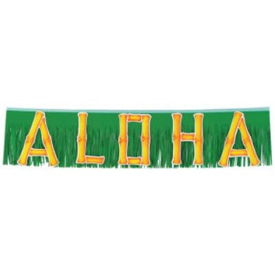 Metallic Aloha Banner, 4 ft