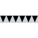 Black Pennant Banner, 11 Inches x 12 Feet