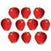 4" Mini Apple Cutouts - Double-Sided (10 Pack)