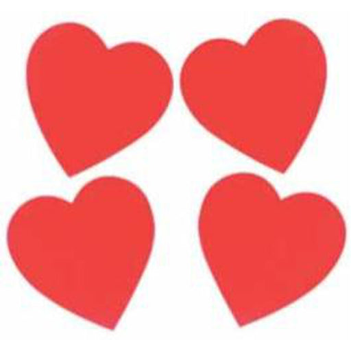 4" Red Hearts Pack Of 10 For Diy Decorations And Crafts