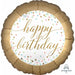 Pastel Confetti Birthday Round Foil Balloon, 18 Inch