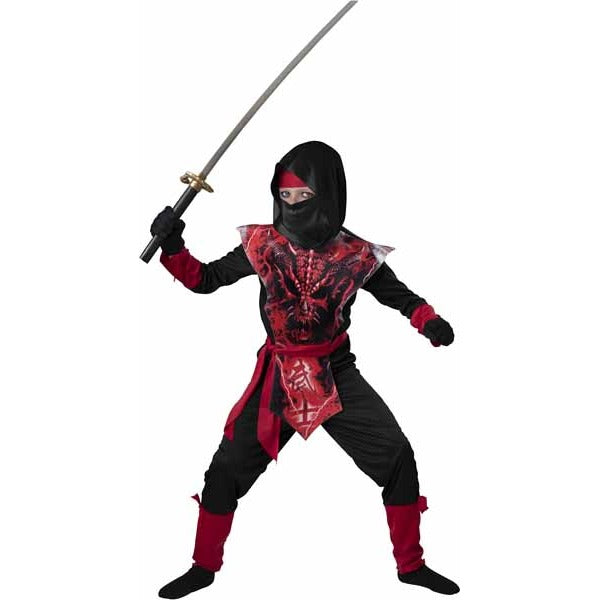 Dragon Skull Ninja Child Costume, Size 12 Extra Large
