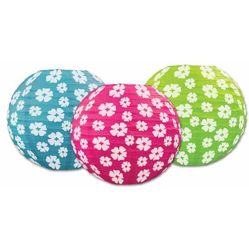 LANTERNE EN PAPIER HIBISCUS 9 1/2 {PAQ DE 3}