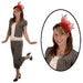 Red Fancy Flower Headband