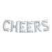 16" Silver CHEERS Letter Balloon Kit