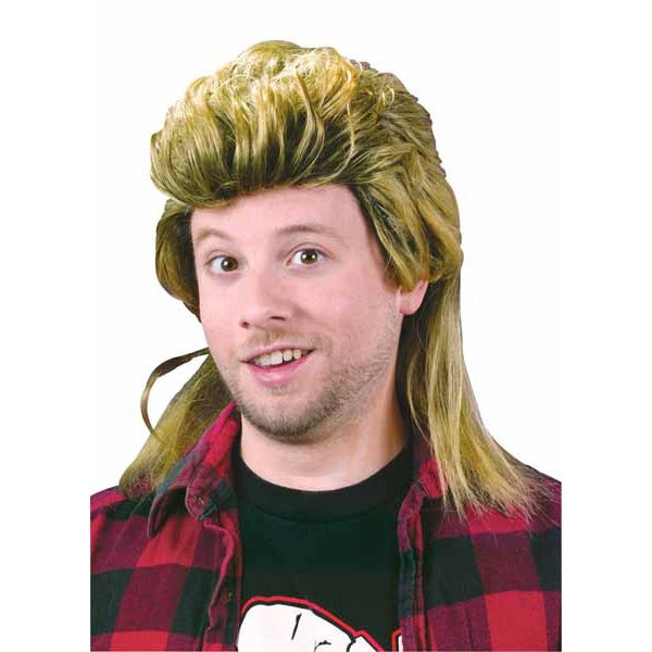 Blonde Mullet Costume Wig