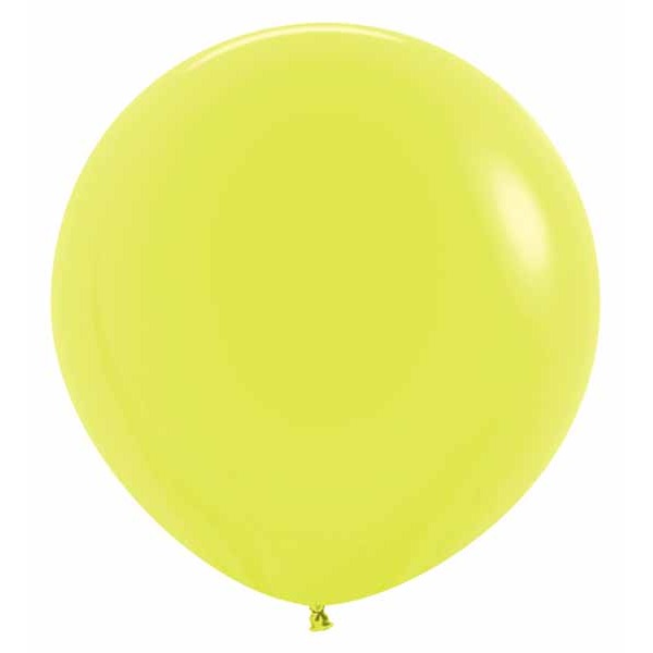 Sempertex Neon Yellow 24-Inch Latex Balloons, 10 Pack