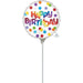 Happy Birthday Dots of Colour 9" Round Foil Balloon