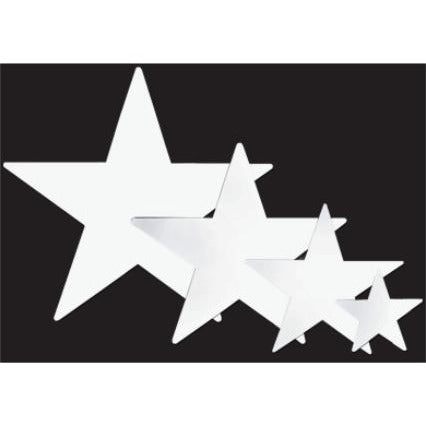 5-Inch White Foil Star Decoration