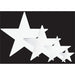 9-Inch White Foil Star Decoration