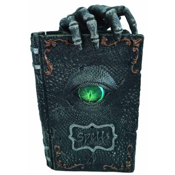 9.5-Inch Animated Dragon Eye Spellbook Halloween Prop