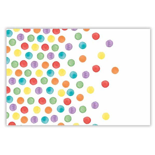 Dot Pattern Plastic Tablecover, 47 x 70 Inches