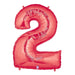 Meg aloon Red Number 2 Balloon, 40 Inch