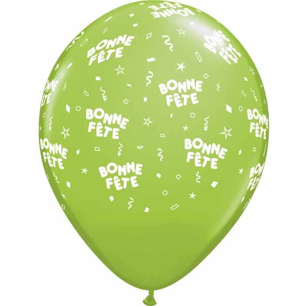 BONNE FETE ALL OVER 12" 50/BAG LIME