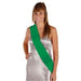 Green Make Your Own Satin Sash