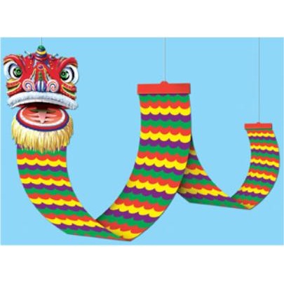 Dragon Ceiling Decoration, 12 Inches x 12 Feet