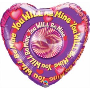 You Will Be Mine 36-Inch Spinner Foil Balloon