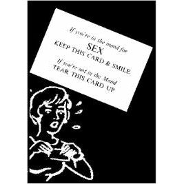 Can't Tear Sex Novelty Cards