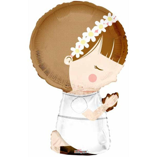Communion Girl 36-Inch Shaped Foil Balloon