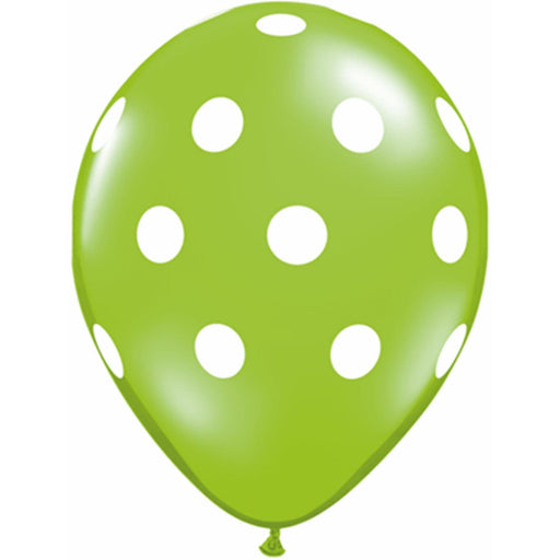"50-Count Big Polka Dots Tropical Assorted Balloons"