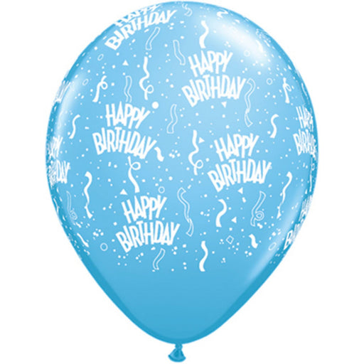True Blue Celebration 11" Birthday Arnd Blue Balloon (50/Pk)