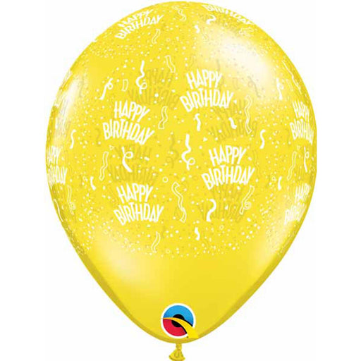 Radiant Sunshine Celebration 3FT Round Citrine Yellow Birthday A Round (50/Pk)