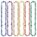 50th Birthday Beads Vibrant 36" Celebration Necklace (3/Pk)