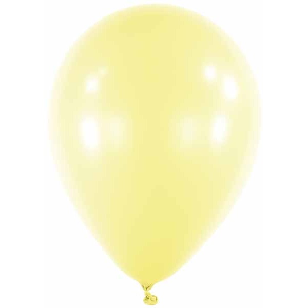 Anagram Macaron Lemon 18 Inch Latex Balloons, 50 Count