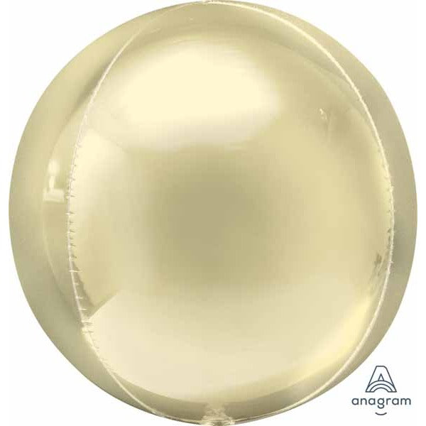 Pastel Yellow Orbz Foil Balloon, 16 Inch