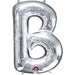 16-Inch Silver Letter B Foil Balloon
