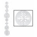 3D Prismatic Snowflake Garland