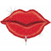 14-Inch Mini Glitter Lips Foil Balloon