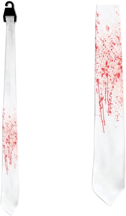 Blood Spatter White Tie (Full Size)