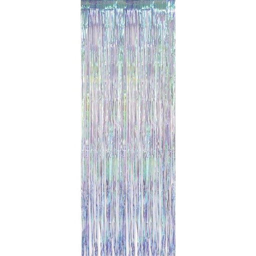 1-Ply Iridescent Fringe Curtain, 1 Count