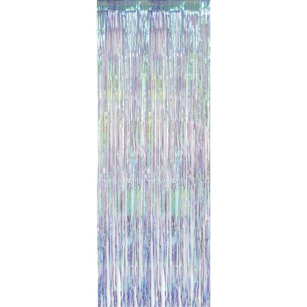 1-Ply Iridescent Fringe Curtain, 1 Count