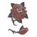 Tinsley Transfers Rose 1940 Vintage Temporary Tattoo