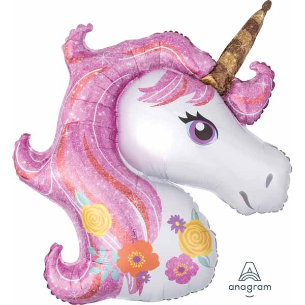 Magical Unicorn 33-Inch Shaped Foil Balloon