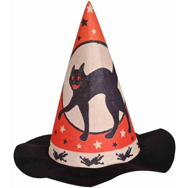 Vintage Halloween Felt Witch Hat