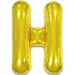 34" Gold Letter H Foil Balloon