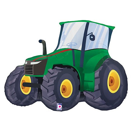 30-Inch Farm Tractor Shaped Foil Balloon