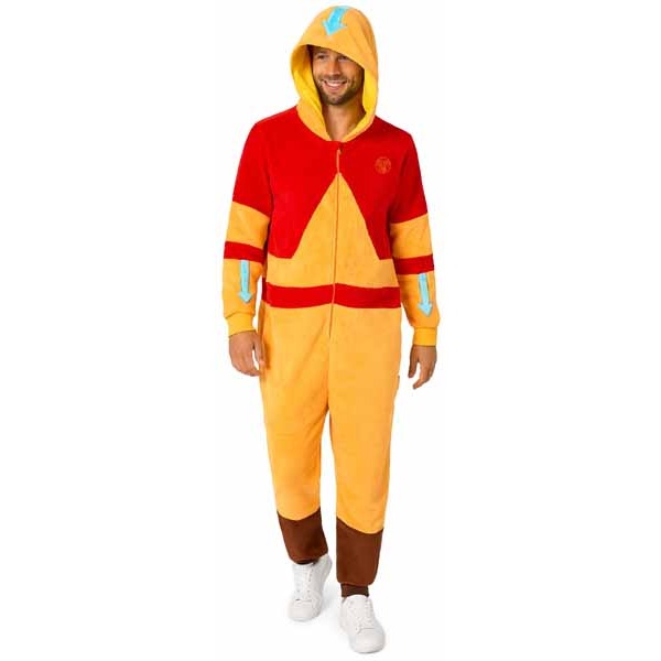 OppoSuits Aang Adult Onesie Costume, Medium