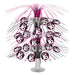 Pink/Black Sweet 16 Cascade Centerpiece: Chic Party Accent (1/Pk)