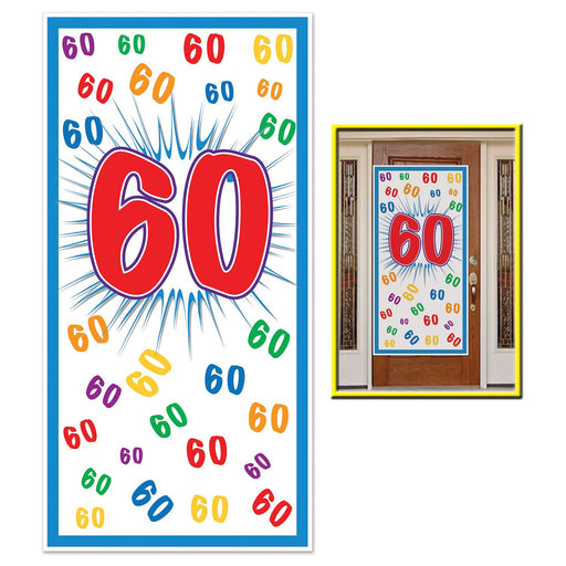 60 Door Cover: Vibrant All-Weather Decoration (1/Pk)