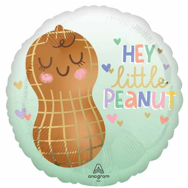 Hey Little Peanut 18-Inch Round Balloon