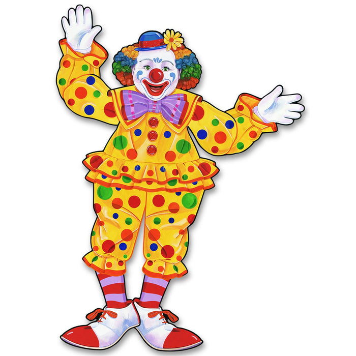 Jointed Circus Clown Decoration