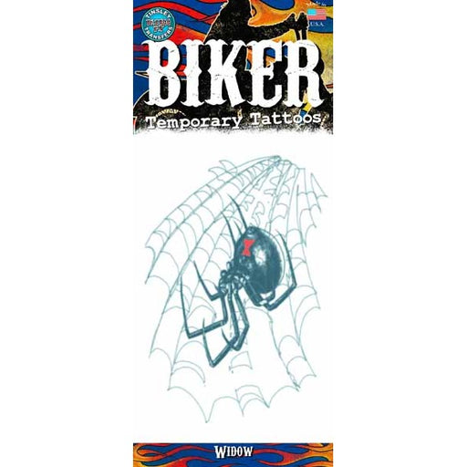 Tinsley Transfers Widow Temporary Biker Tattoos