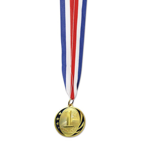 1st Place Gold Medal with 30-Inch Ribbon