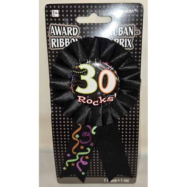 30 Rocks 30th Birthday Award Ribbon